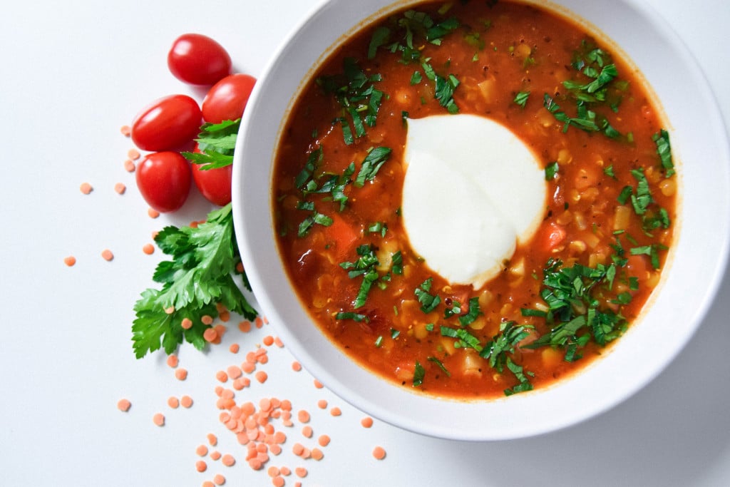 Zupa pomidorowa z soczewica
